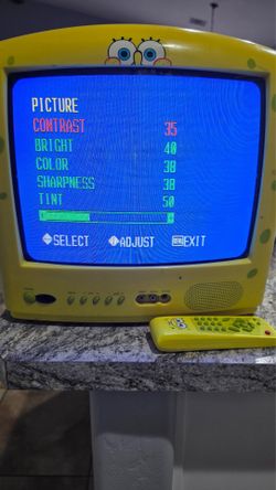 Very rare vintage SpongeBob crt tv