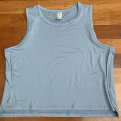 Yogalicious Super Soft Josie Tank Stretch Breathable Light Blue Women's S