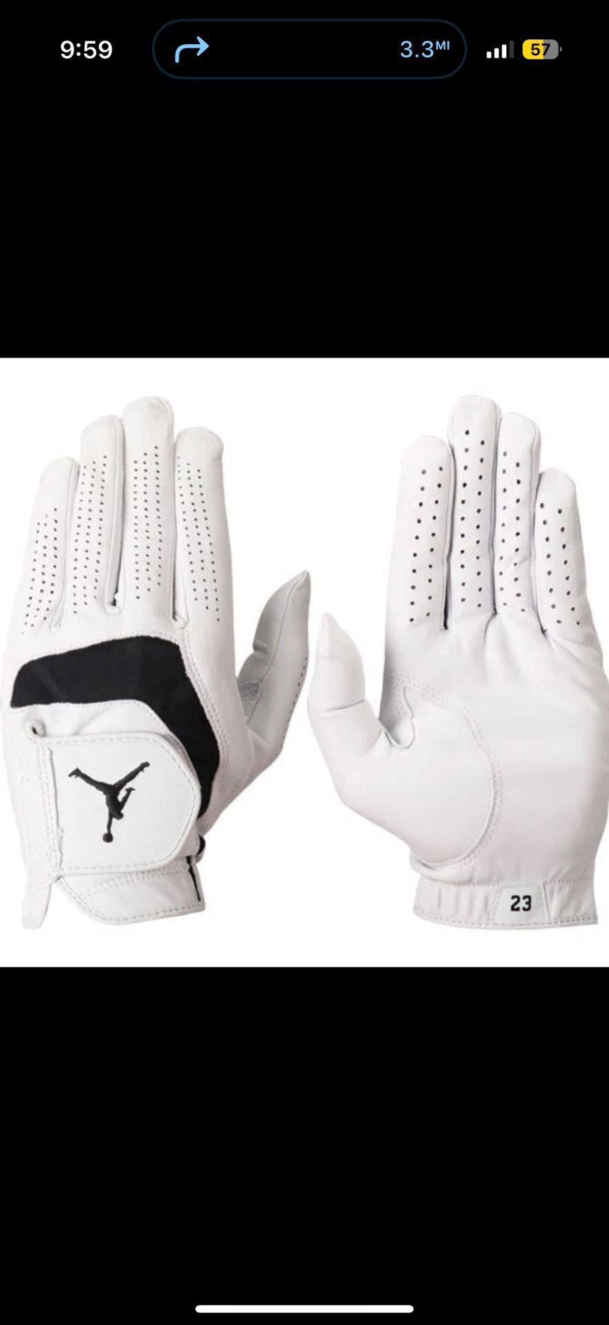 Nike Jordan Tour Golf Glove - Medium