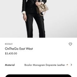 LV On-The-Go East west Handbag 