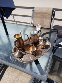 Silver plated."Leonard" serving tea/coffee set.