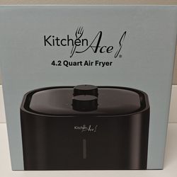 “NEW” LARGE 4.2 QUART “AIR FRYER” BPA-FREE! NON-STICK! DISHWASHER SAFE BASKET! VISIBLE GLASS WINDOW! (Black) 🪇💃🎊