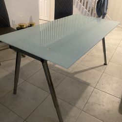 Large Glass Desk