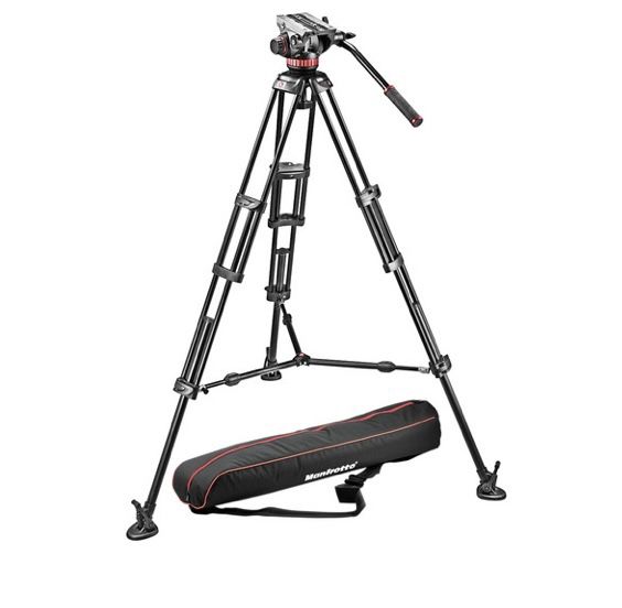 Manfrotto MVH502A Fluid Head and 546B Tripod System with Carrying Bag
