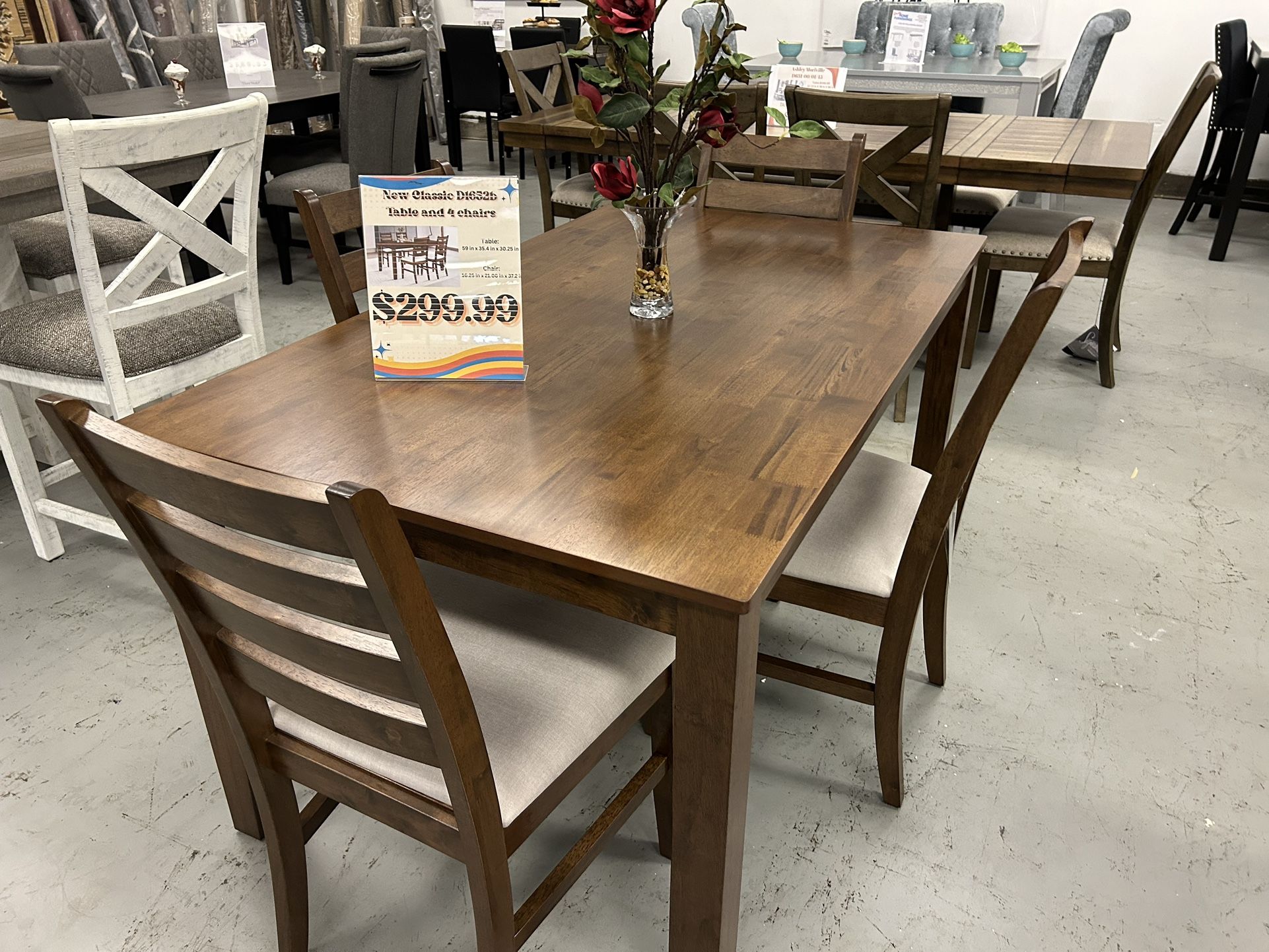 New Table And 4 Chairs