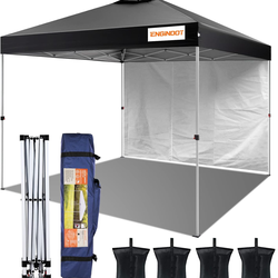 10 x 10 pop up tent with side wall