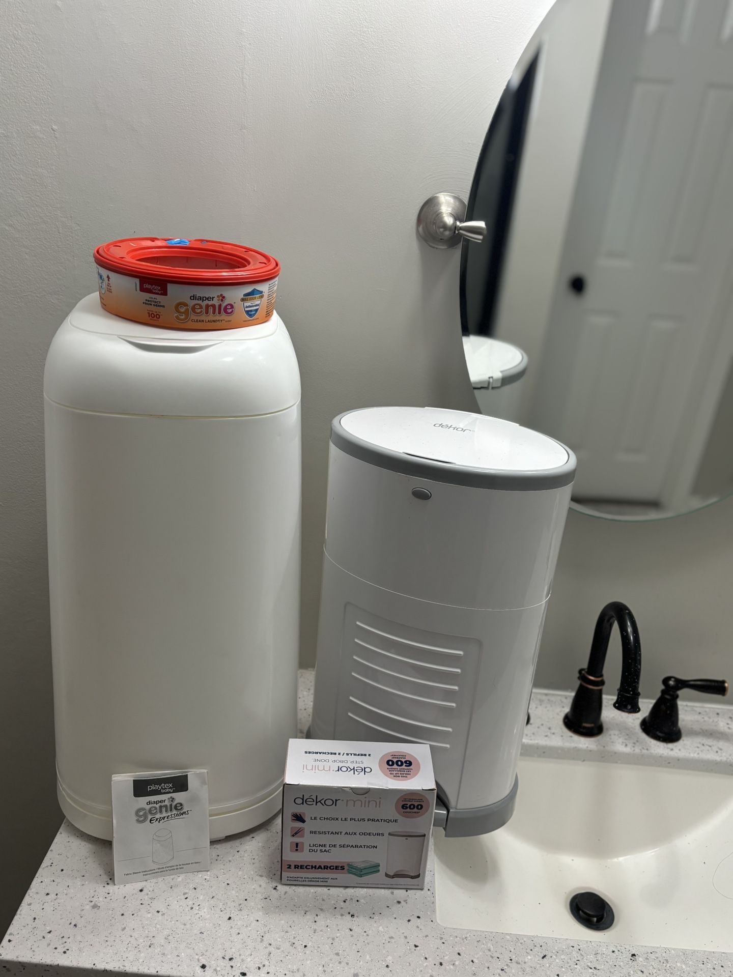 Diaper Genie & Diaper Dekor w refill bags