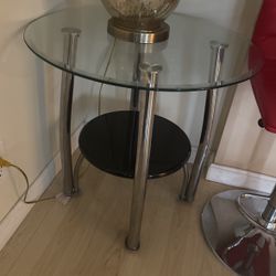 2 Glass Tables 