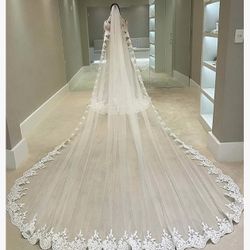 Lace 2 Tier Wedding Bridal Veil