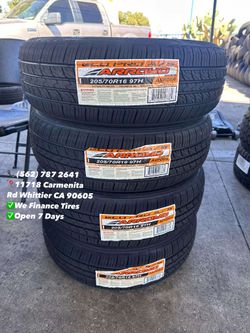 205/70R16 Arroyo Set of Tires Installed and Balanced Set de Llantas Nuevas Instaladas y Balanceadas