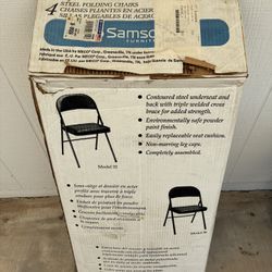 Folding Metal Chairs, Samsonite