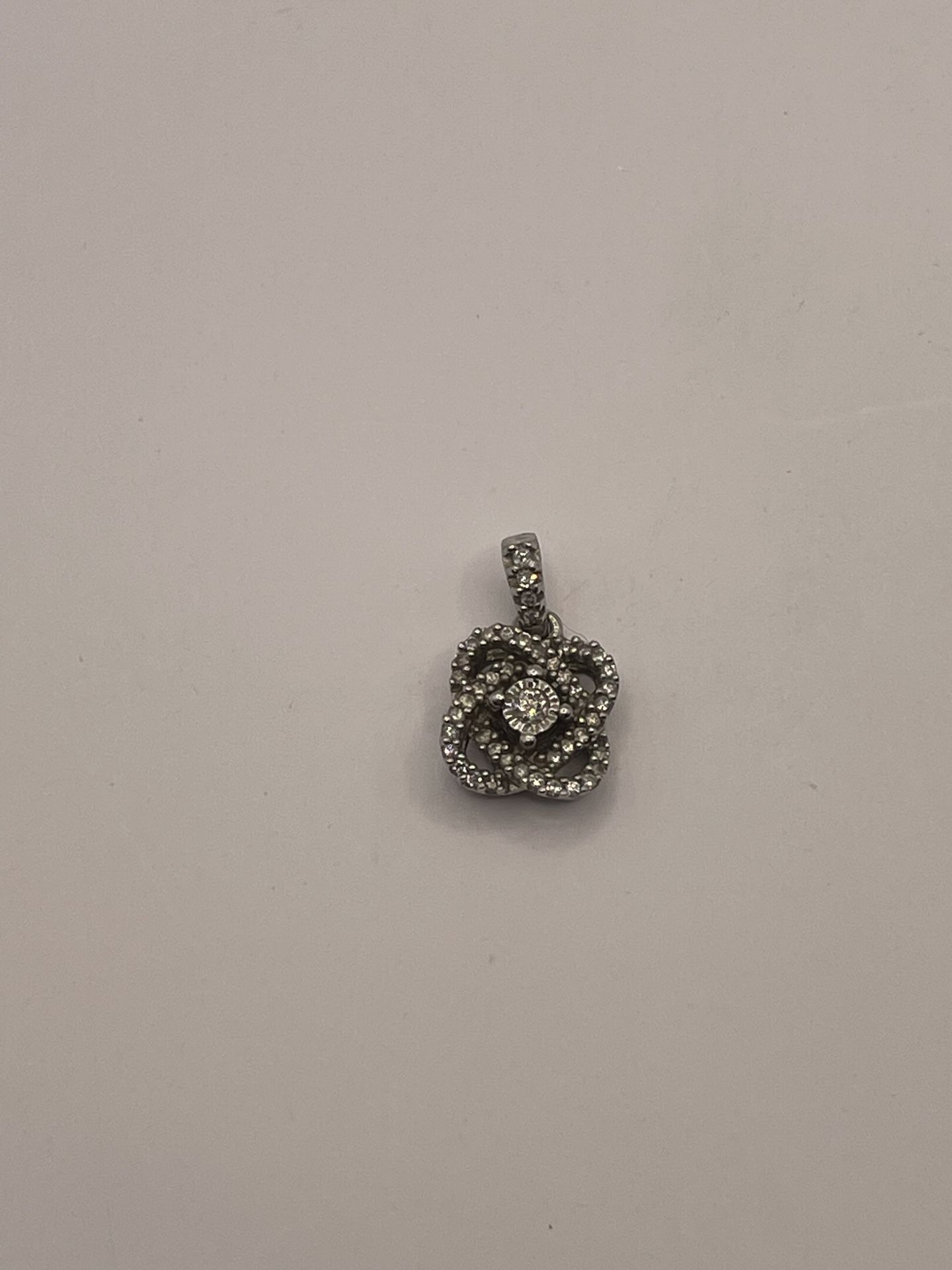 Kay Jewelers Silver and Diamond Pendent
