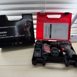 Brand New Cordless Drill Set, 16V Electric Power Drill with 2 Batteries, 398 In-lb Torque, 2-Speed & 20+3 Position Setting for DIY Home SKU259-S1