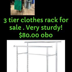 3 Tier Clothes Rack 