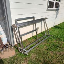 2 aluminum Bed Frames and Headboards With Box Springs and Mattresses 