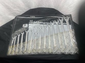 John Deere 14pc SAE combination wrench set —see description—