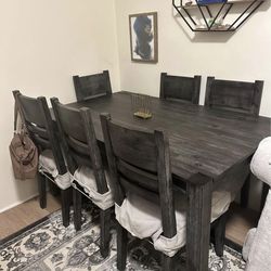 Dining table with chairs