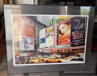 New York Times Square photography in a frame