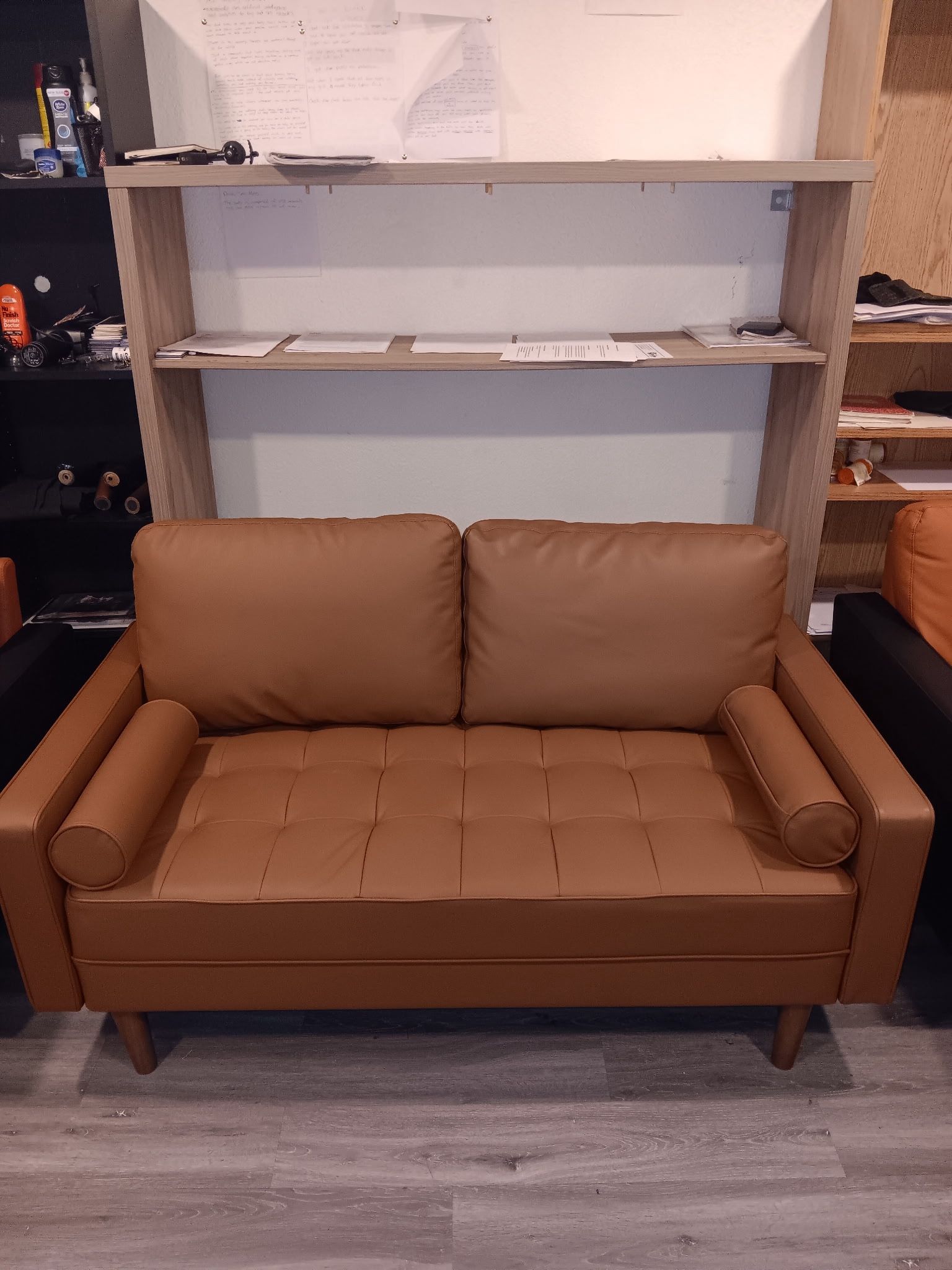 Brown Leather Couch