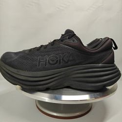 Size 9.5 US Men's HOKA Bondi 8 running shoes black