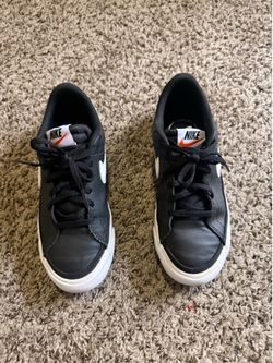 Nike Court Legacy Black/White Youth Size 4.5Y Kids Sneakers
