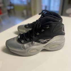 Reebok Question Mid “Silver Toe” Size 12