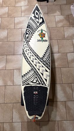 Surfboard by John Taylor with Custom Art