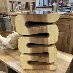 Suar Wood End Tables/Seat (New)