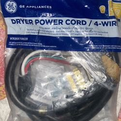 GE 4 ft. 4-Prong 30 Amp Dryer Cord