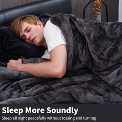 Weighted Blanket King Size 30 lbs 88x104 inches, Sherpa Fleece Throw Blanket for Couple with Soft Plush Flannel Top, Fuzzy Fluffy Cozy Warm and Thick 