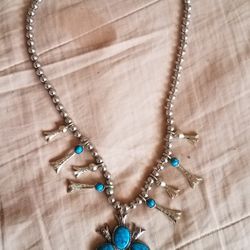 Long Turquoise Necklace 