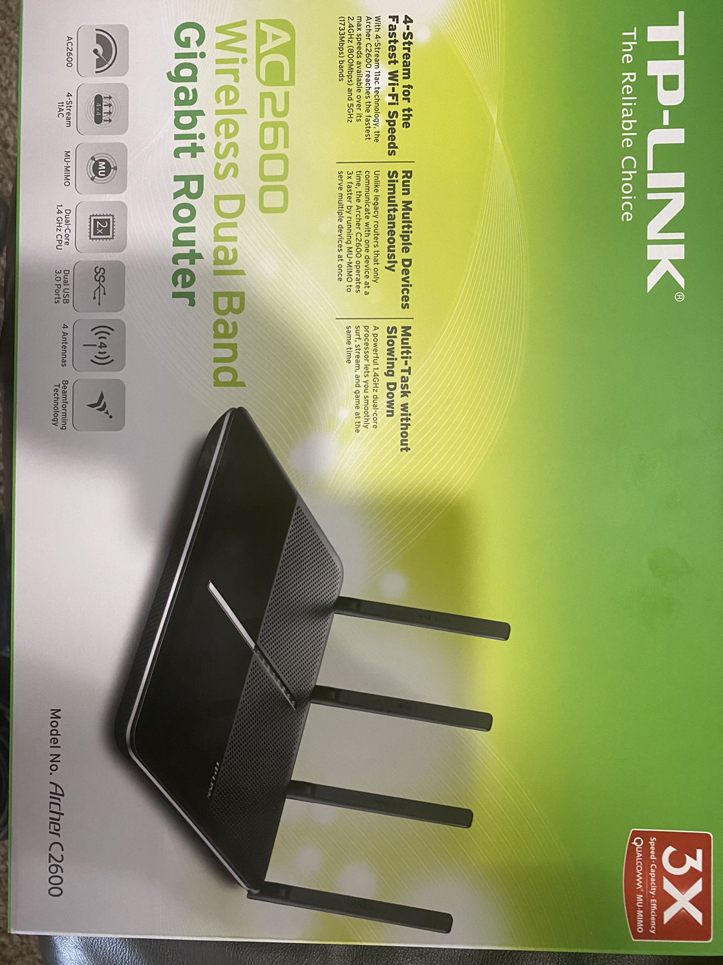 Tp-Link AC2600 Powerful Dual band Router wireless