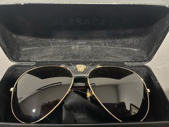 Versace Aviator Sunglasses with Case