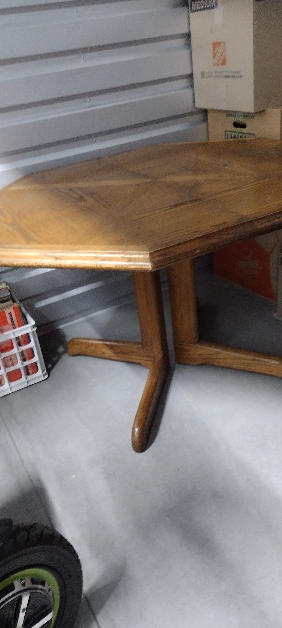 MCM Dinning Table With Leaf Extension 