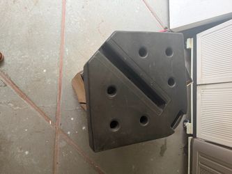 Base stand for large exterior unbrellas