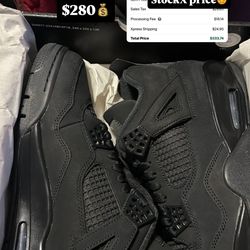 Jordan 4 Black Cat Size 9