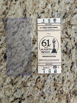 Unused Ticket 61st Academy Awards 1989