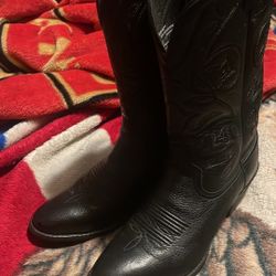 Ariat Brand Womanblack Boots In Excellent Condition, Worn Only 3 Times. $60.