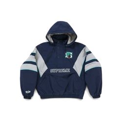 Supreme Salem Half Zip Stadium Jacket (Navy) – Size XL