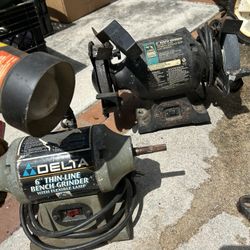 (2) Bench Grinders