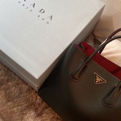 Double Prada Purse- New Condition With Dust Bag And Box 