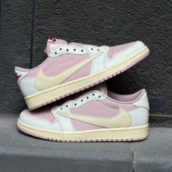 Comfortable and simple Non-slip and wear-resistant Low-top Retro basketball shoes Unisex Pink