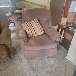 Manual Rocker Recliner-brown Ish