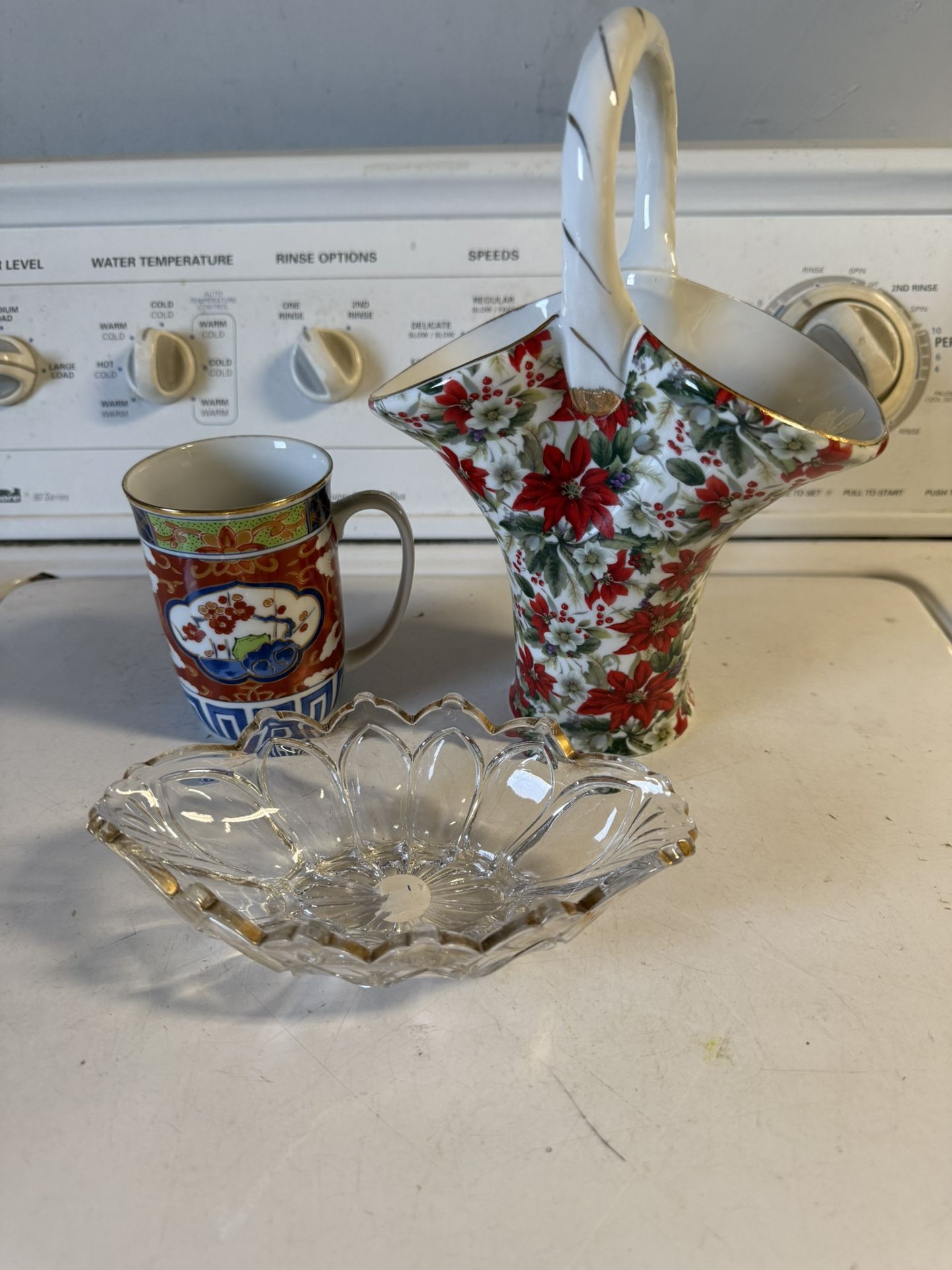 LOT Vintage Glassware Vase Dish Coffee Cup ALL FOR