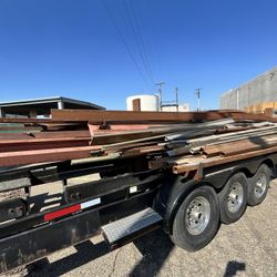 Reclaimed & New Steel Inventory with 45’ Steel Hauling Trailer – Complete Package
