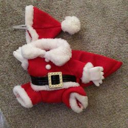 Small Pet Santa Clause Costume 