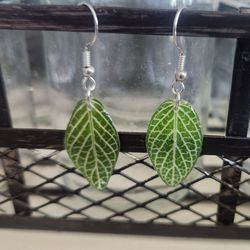 New Real Leaf Earrings
