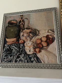 Vintage French Cloth Tapestry