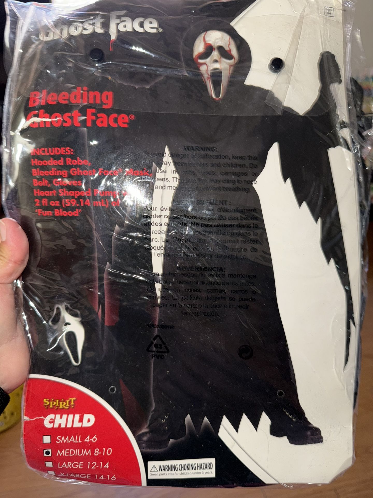 Ghost Face Child Size Médium 8-10