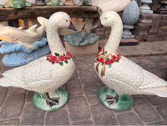 Brand new large goose statues made of concrete 80 each  see pictures